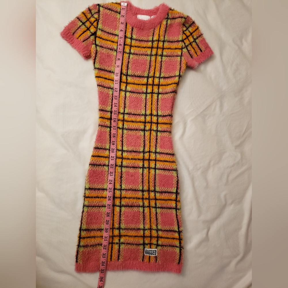 Brandy Melville Pink and Yellow Checkered Dress - Picture 5 of 8